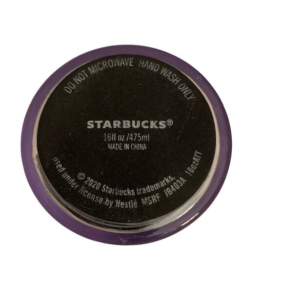 Starbucks 2020 Christmas Holiday Travel Coffee MugTumbler Green & Red - 16 oz - Picture 4 of 11